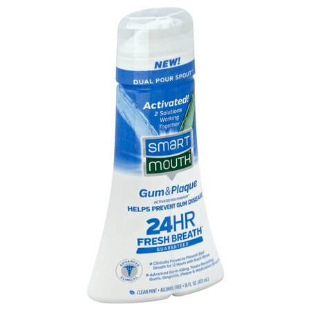 SMARTMOUTH SMART MOUTH GUM & PLAQUE MOUTHWASH MINT 16Z 501549